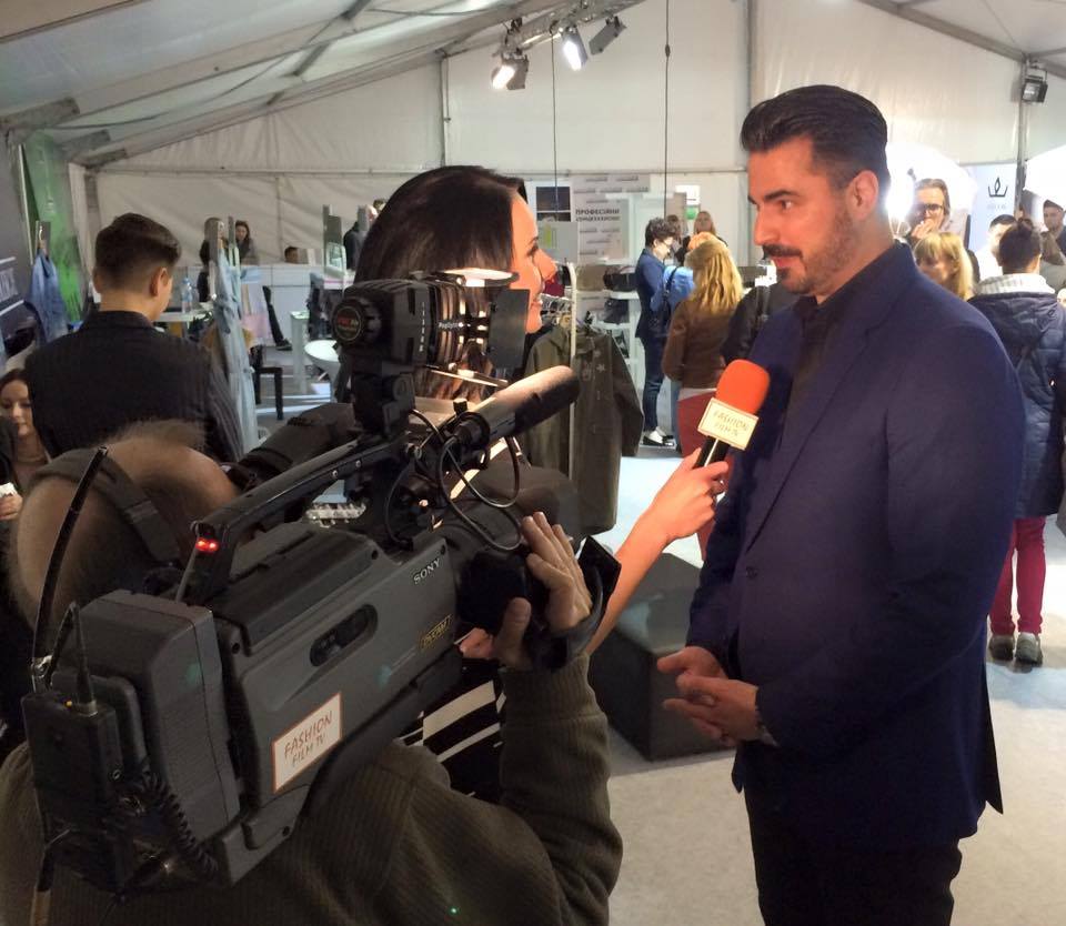 Getting interviewed at FashionPhilosophy Fashion Week Poland about my thoughts on the... facebook.com/rocco.l.gaglio…