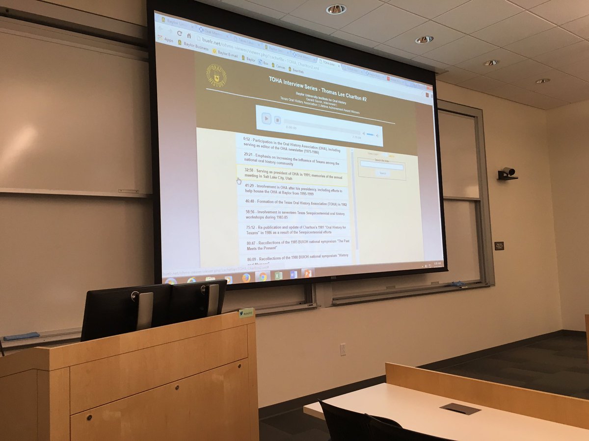 SKSielaff's tweet photo. Just presented on a quick intro to #OHMS and how @BaylorOH is using it to highlight TOHA's history #toha2016 https://t.co/y1uOB6ylA8