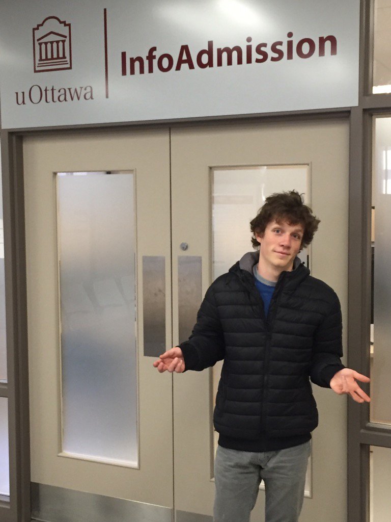MitchBlimkie's tweet photo. Choices, choices, choices for Mr J! @HvdM11 #unitours #uOttawa #nationscapital https://t.co/ftsilbruT4