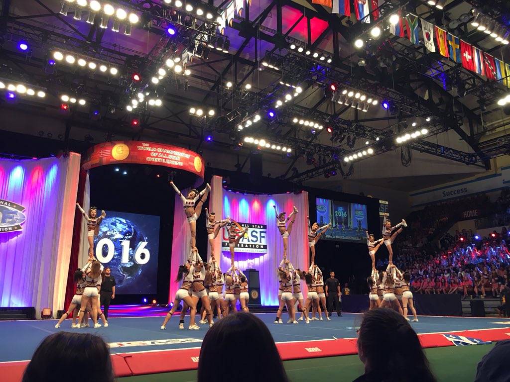 InsideCheer's tweet photo. Way to go, Flyerz All-Starz! #iCRoadTrip16 #CheerWorlds2016 https://t.co/Jqt9twEZKK