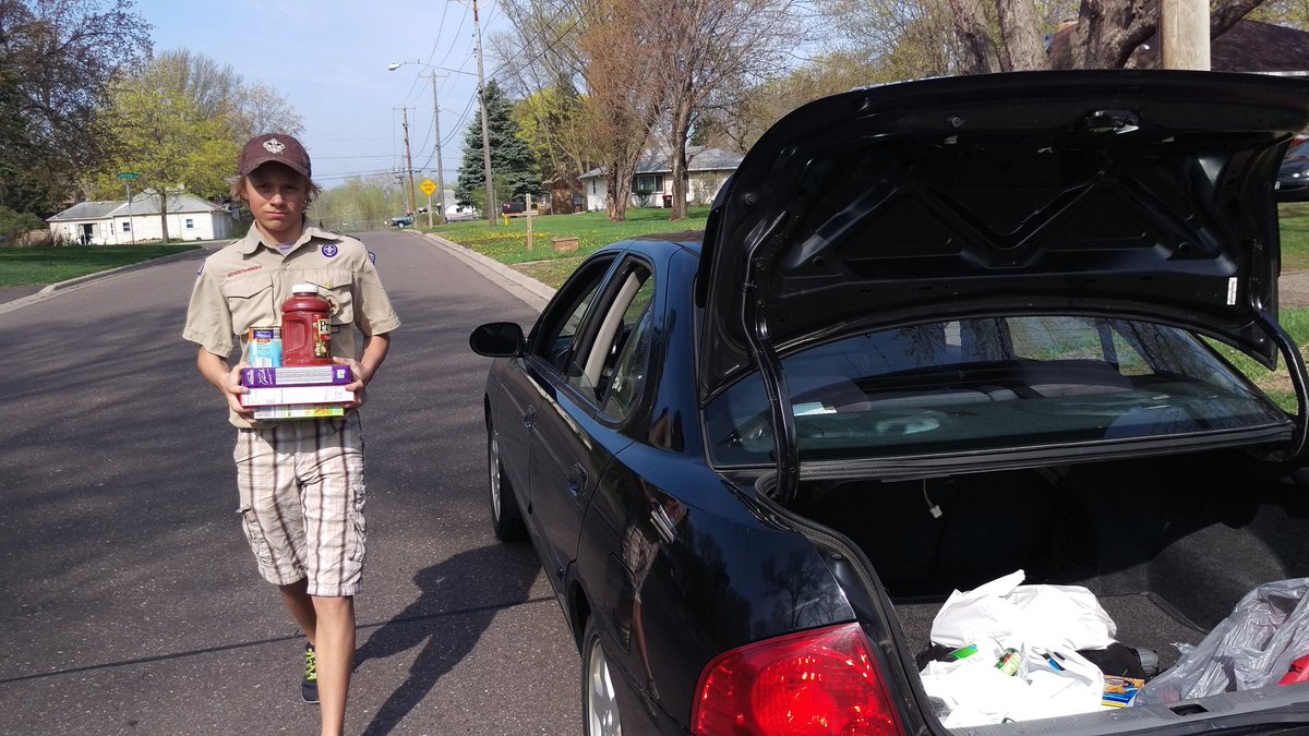 troop187's tweet image. More stops, more food!  #scouting4food