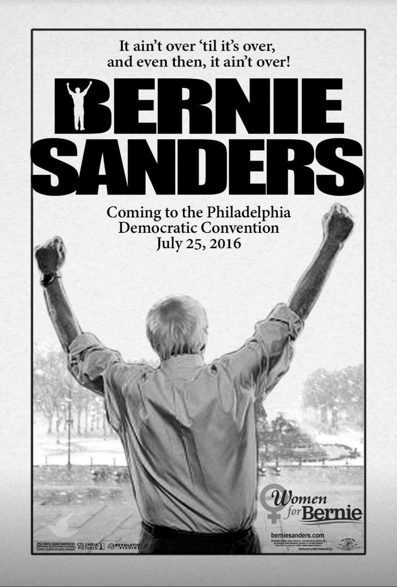 Women4Bernie's tweet photo. It ain't over til it's over, and even then, it ain't over! .@BernieSanders .@Women4Bernie #FeelTheBern #PAprimary https://t.co/VBb1U5lX69
