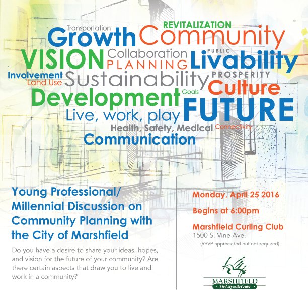 marshfieldyp's tweet image. Share your ideas, hopes, &amp;amp; vision for the future of your community! #YPWeek ow.ly/4mWH7o