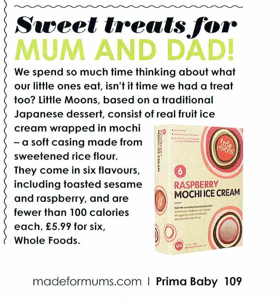 Mums and Dads need a sweet #treat too! <a href="/PrimaBabyMag/">Prima Baby Magazine</a> recommends Little Moons as the perfect bite-sized indulgence!