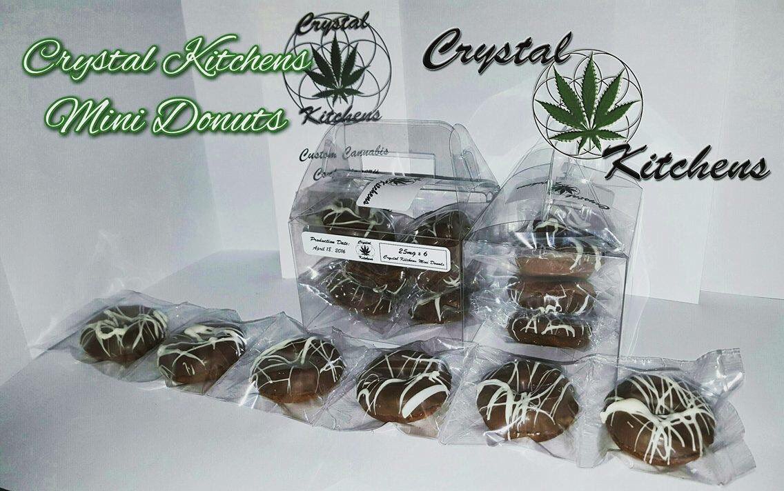 Cryskitchens's tweet photo. Medicated donuts. Great little snack to stay on top of you medicating. Great dose before bed too! #ShareTheLove https://t.co/JdS4oZN72E