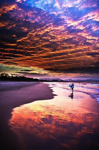earth___planet's tweet photo. Byron Beach Sunset #Australia https://t.co/pbrfm0FQJa