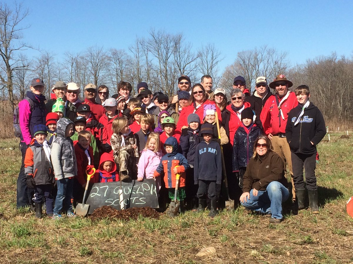 Pitmanme's tweet photo. Great day planting trees with #27thguelph #rotaryforest #scouttrees https://t.co/PzkPoCPxCr