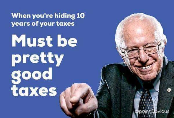 sheriffali's tweet image. Media give Sanders pass on not releasing his Taxes but Hounds Hillary 4 Private Speech
#DemPrimaries
#VoteHillary