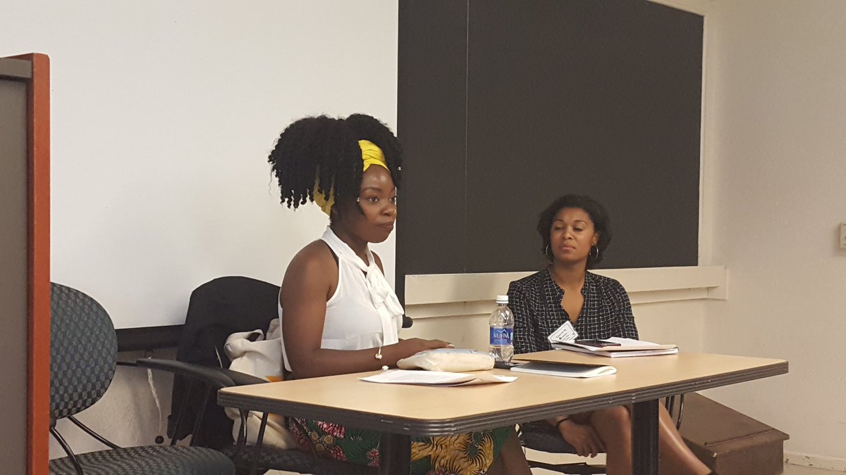 Panelists discussing the rhythms of black time and the twerking diaspora #RUDigitalBlackness