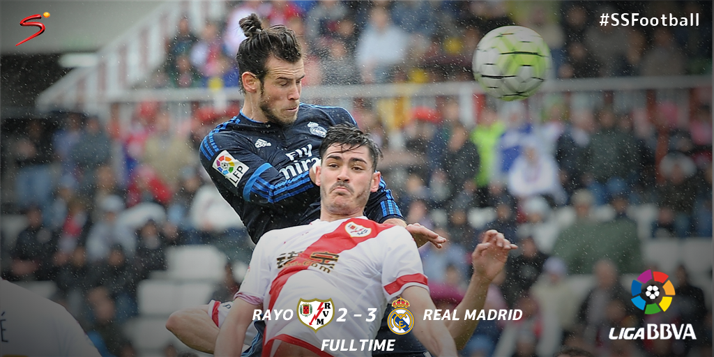 #LaLiga - RESULT: GARETH BALE STANDS UP! The Welshman scored twice, to earn Real a crucial victory against Rayo.