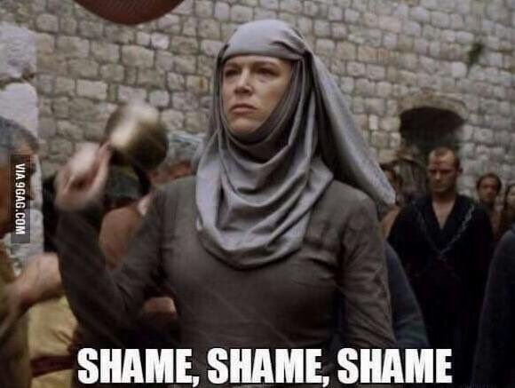 Game of Thrones on Twitter: "“Shame. Shame. Shame.” #GoT50" / Twitter