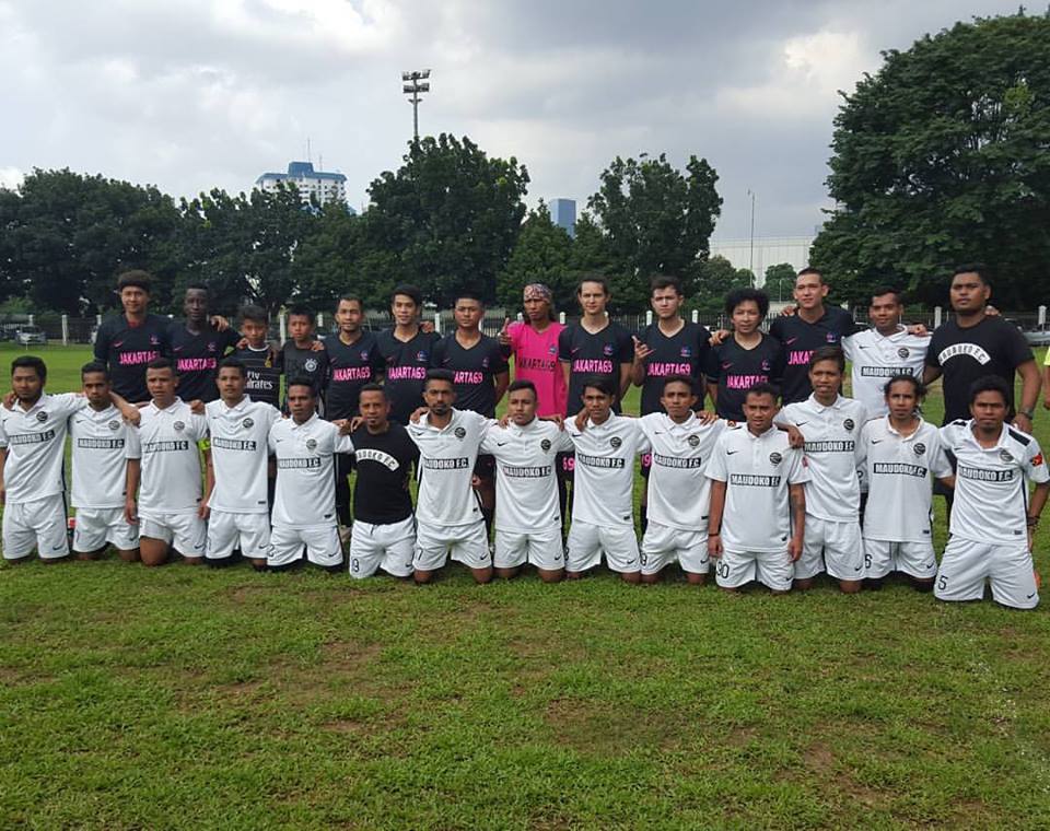Our friendly game today. #MaudokoFC vs <a href="/jakarta69fc/">jakarta69fc</a>!
#footballcommunity #FootballFamily #FootballForChange