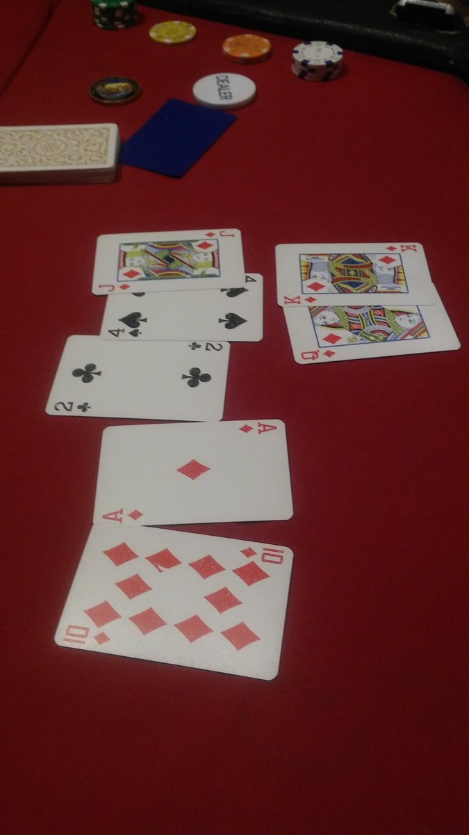 Lady next to me caught a Royal Flush