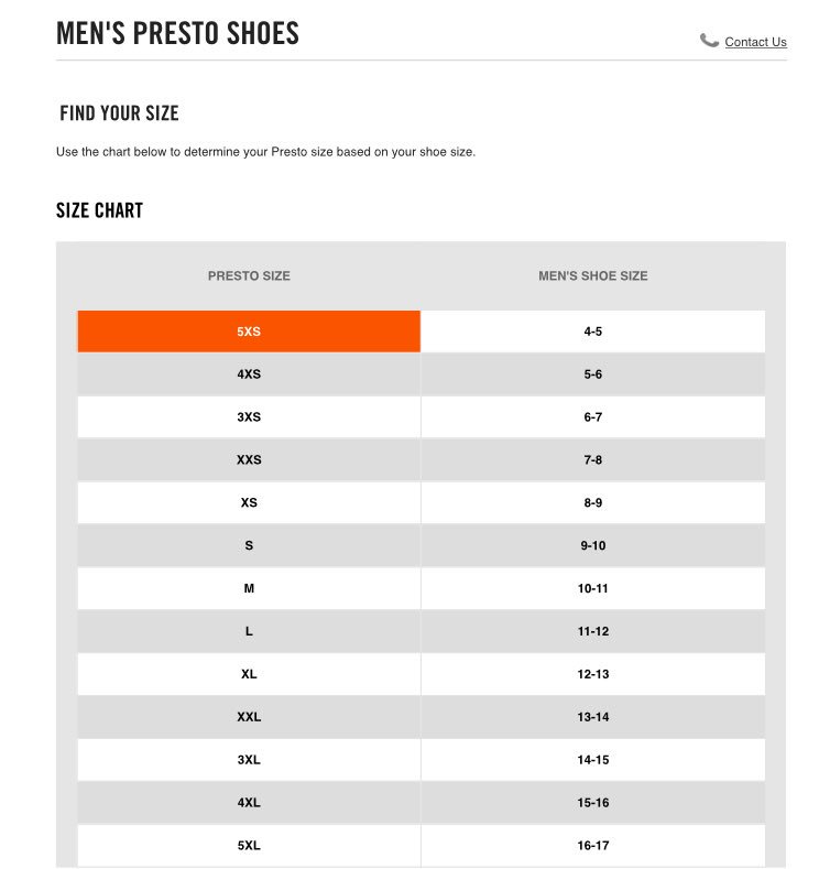 Nike Air Presto Sizing Top Sellers, UP 