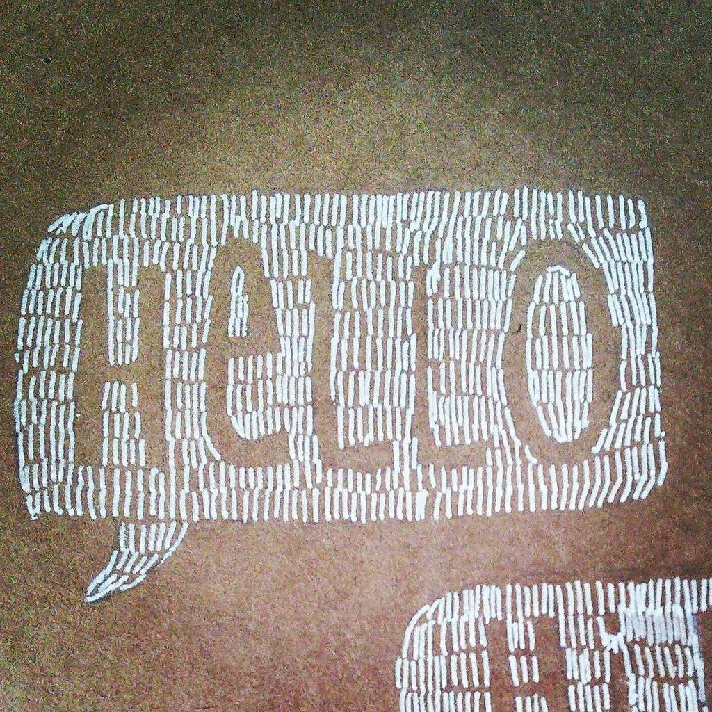 Druthersco's tweet image. By haythaksala #hello #negativespace #handdrawnlettering #handmadefont #btype #handlettering