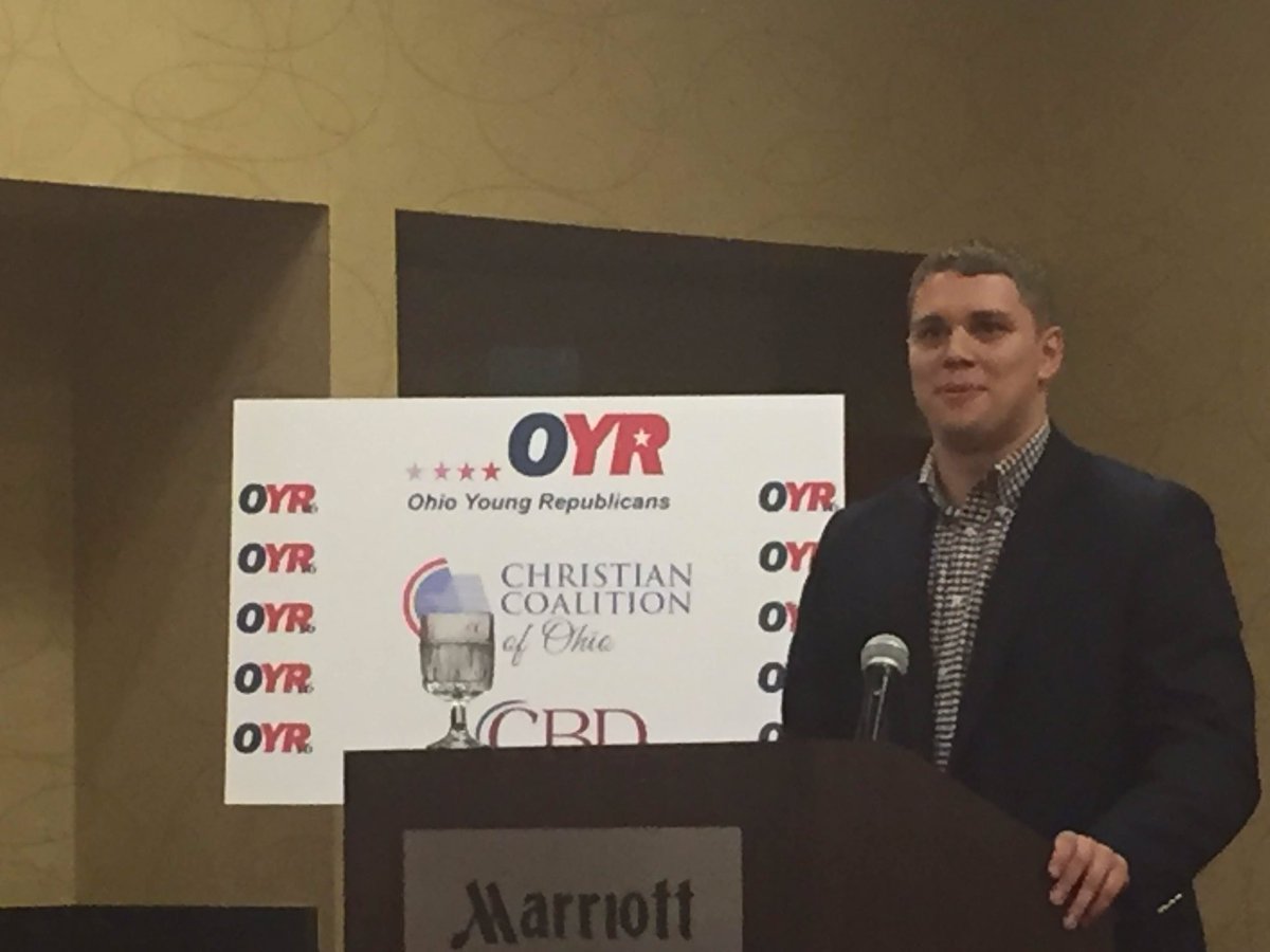 OhioYRs's tweet photo. Thank you to @CCofOhio State Director @TylerDuvelius for speaking to #OYRC2016 about the Christian Coalition! https://t.co/WM4n7ZXDUb