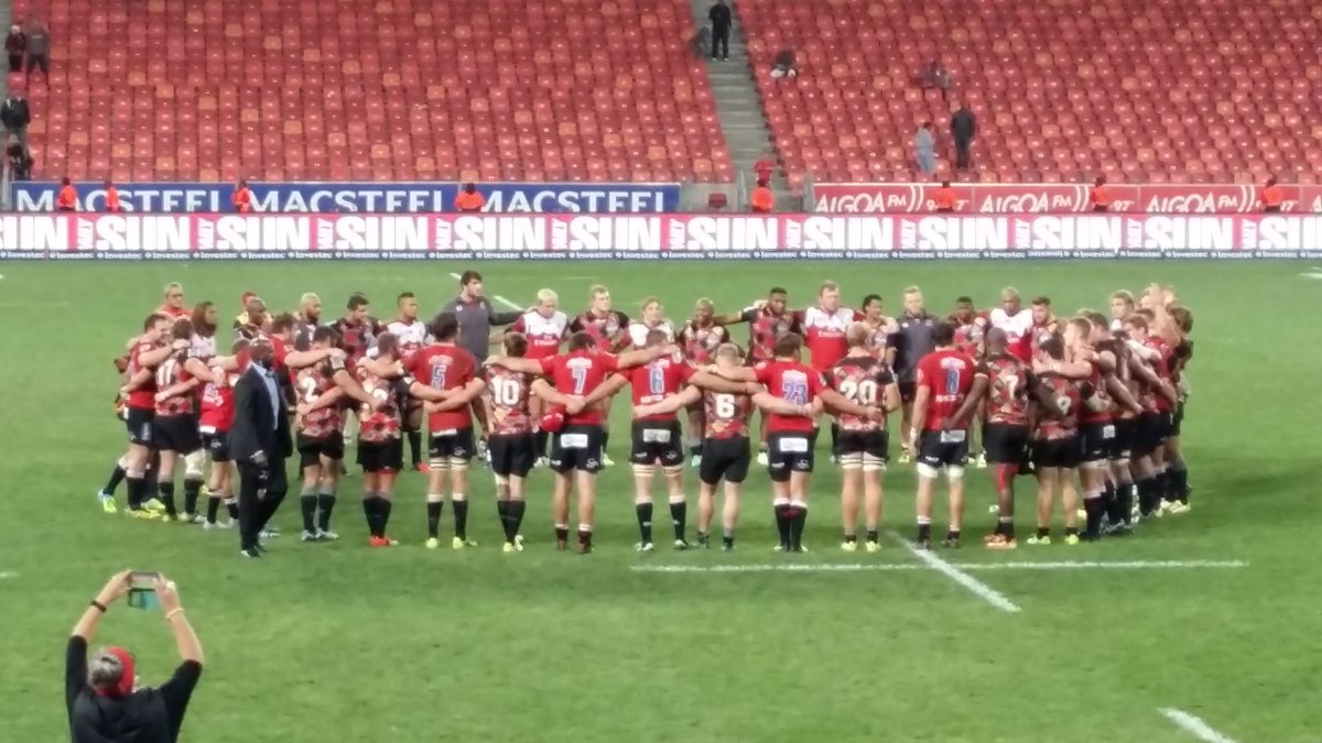 Two teams One God Thank u <a href="/PrideofJozi/">Lions4Life</a> <a href="/WarrenWhiteley/">Warren Whiteley</a> <a href="/Vleis8/">Vleis</a> <a href="/jacok6/">Jaco Kriel</a> @ma_sonn12 <a href="/Skosan14/">Courtnall Skosan</a> #Unity #Hope4SA #Prayer