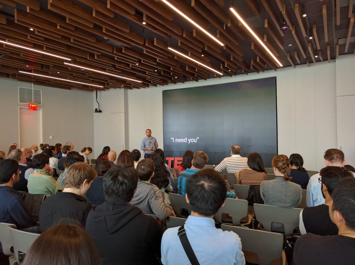 tedxcornelltech's tweet photo. @ianfolau shares a powerful lesson on the impact of 3 simple words "I need you" #TedxCornelltech https://t.co/2i32hhGWy0