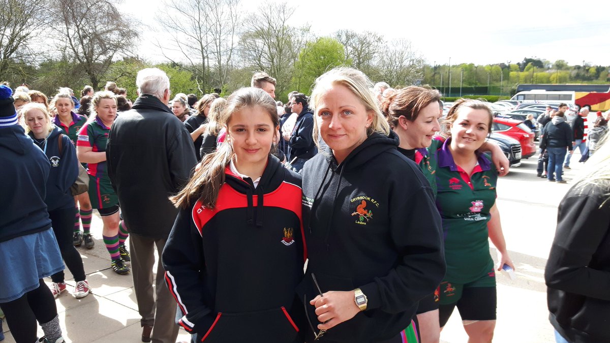 Woop Woop the Wyvern_girls in their first year of senior rugby helped @Supermarinelady win the Intermediate  Plate☺💪