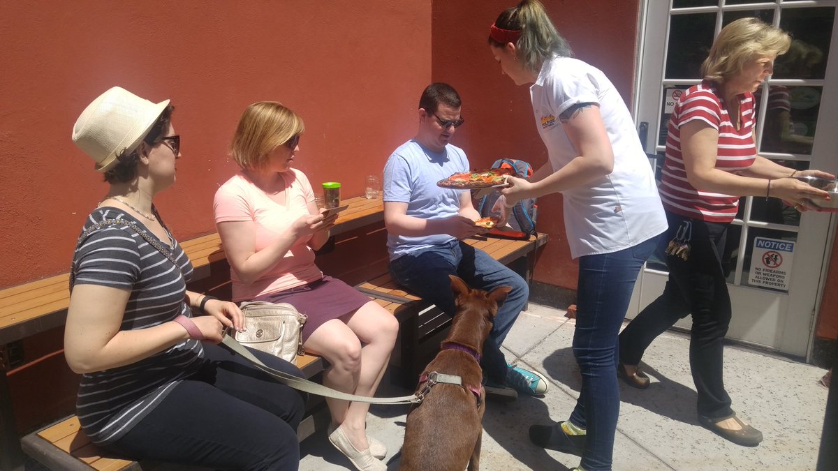 DogFriendlyDRM's tweet photo. Pompieri Pizza, starting us off right https://t.co/VPDKTqOo5x