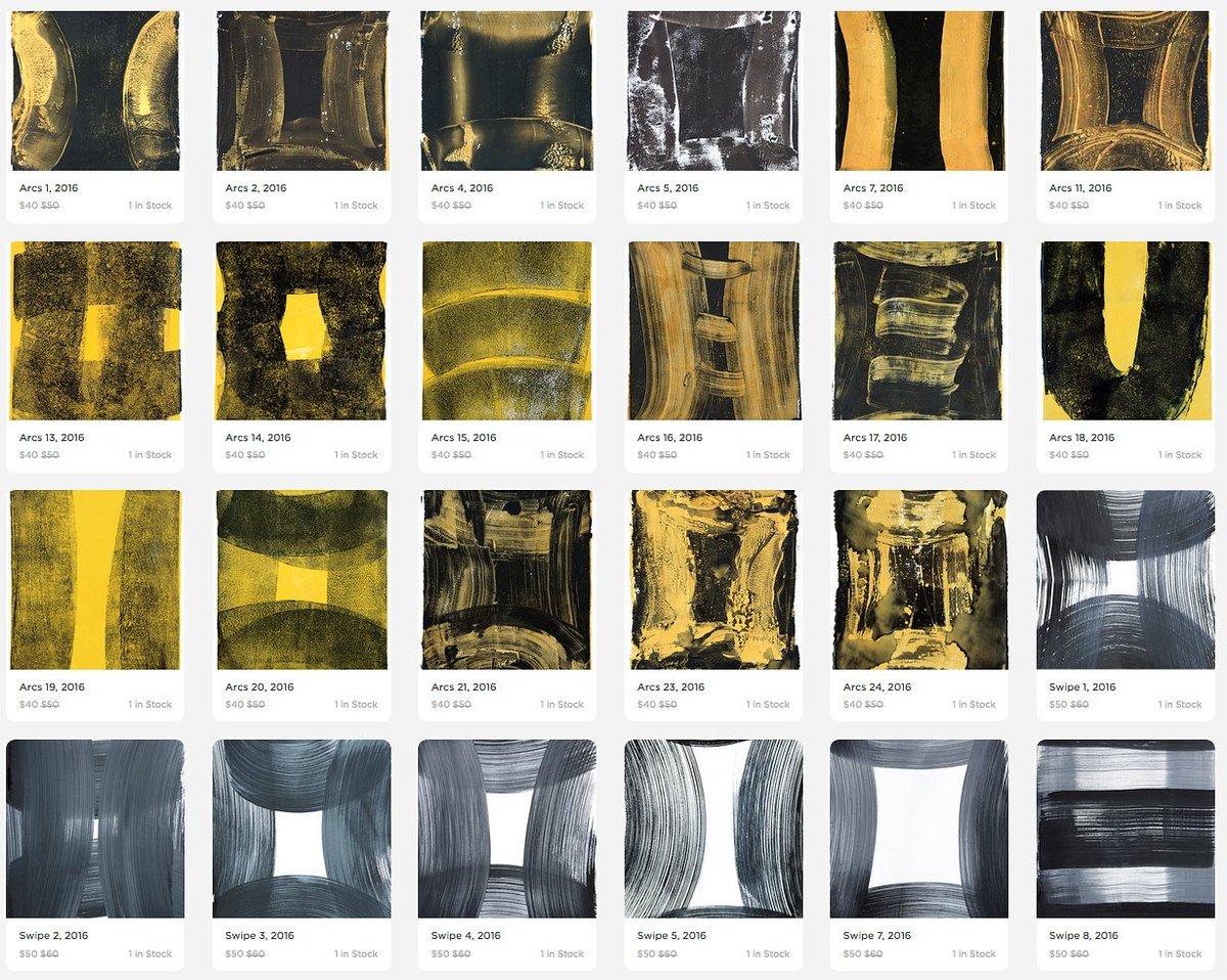 Russinof's tweet image. Spring Studio Sale of recent mono-prints and works on paper. Available at my website: annerussinof.com/springsale/