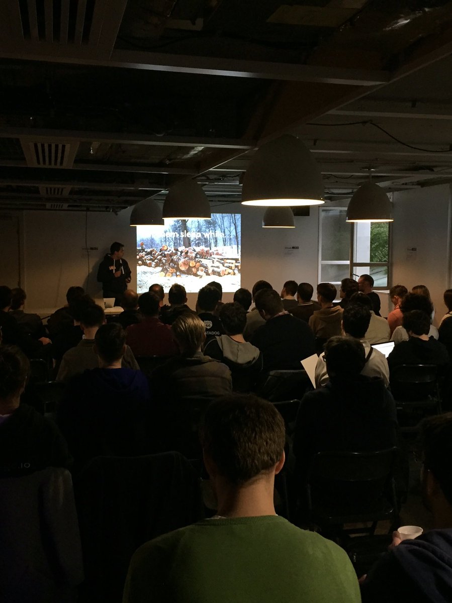 DeezerDevs's tweet photo. The @dotScale before party has just started at @DeezerFrance - 7 Lightning Talks you don't want to miss https://t.co/dlcxe5n6F1