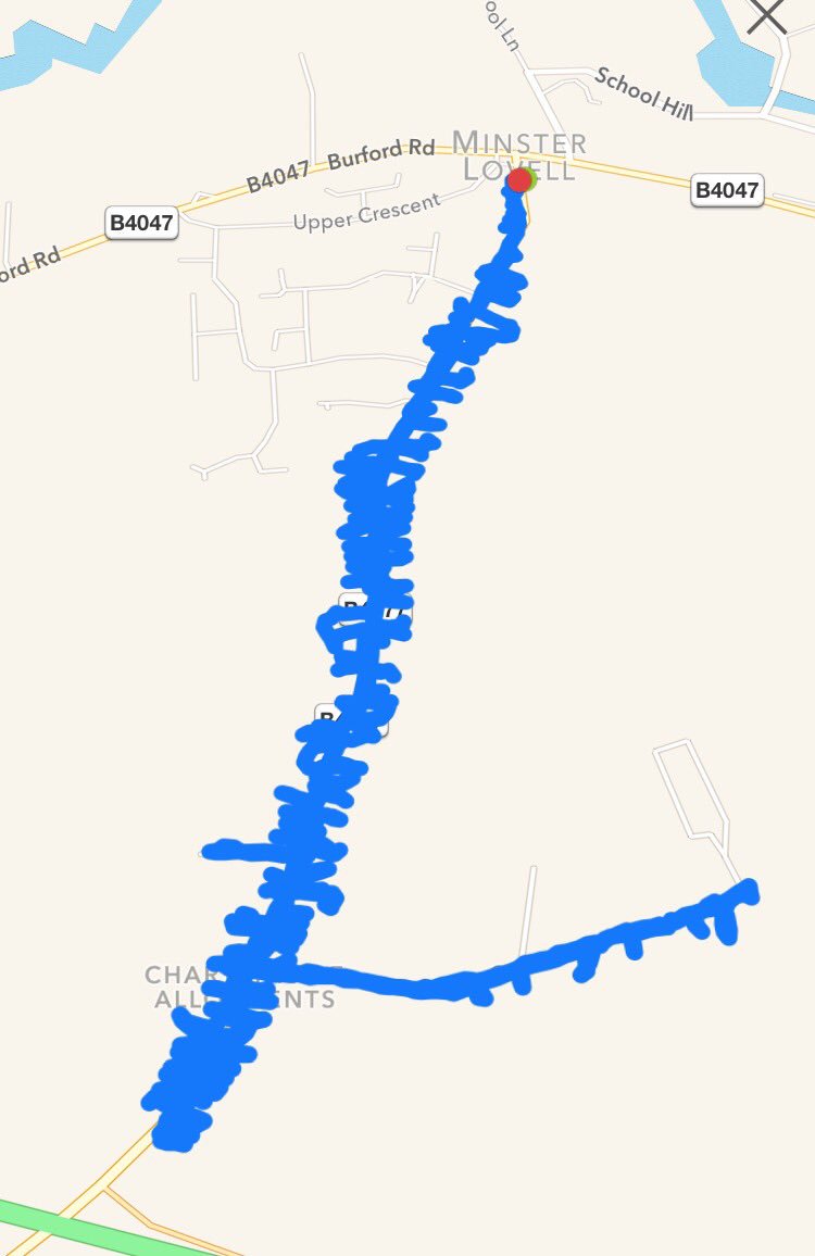 12.32km later thats Brize Norton Rd in Minster Lovell conquered &amp; @WOCA_News <a href="/StansfeldPCC/">Anthony Stansfeld</a> leaflets done! #VoteBlue