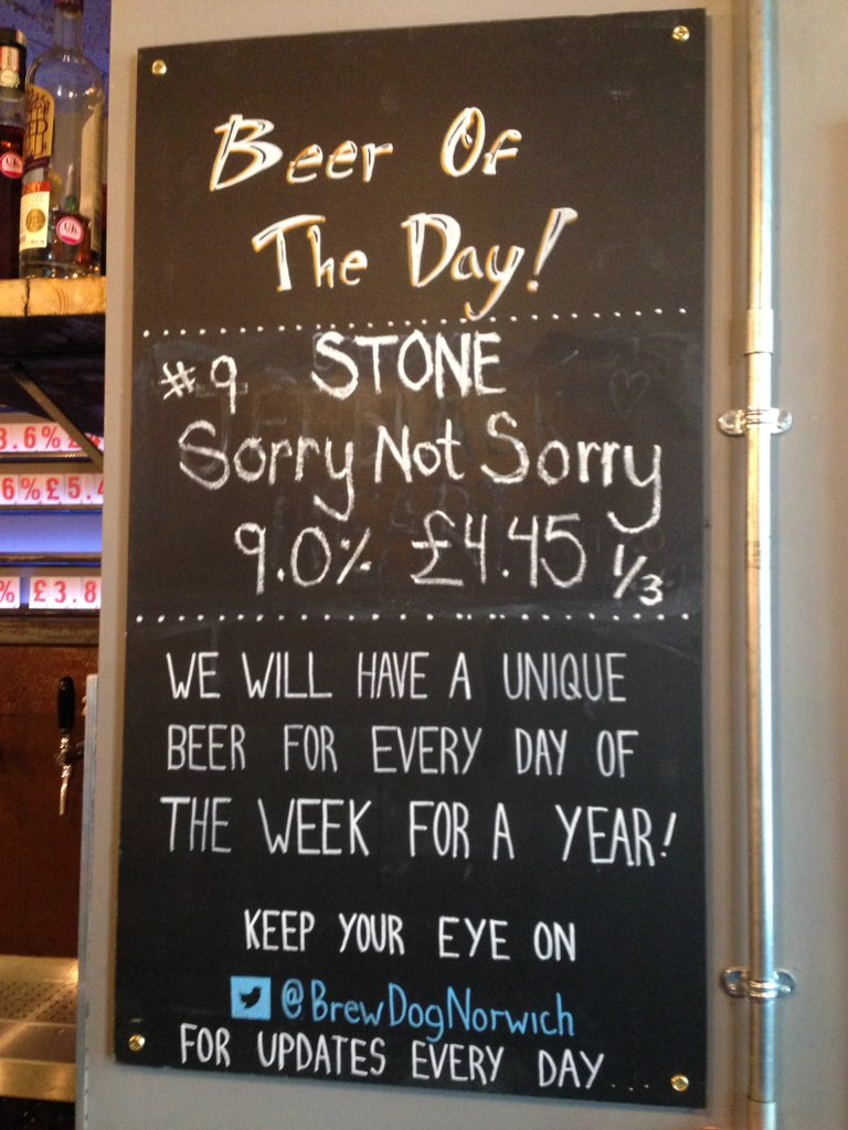 Beer of the day #9! Stone- Sorry Not Sorry #JustinBieber #strong #stonebrewery