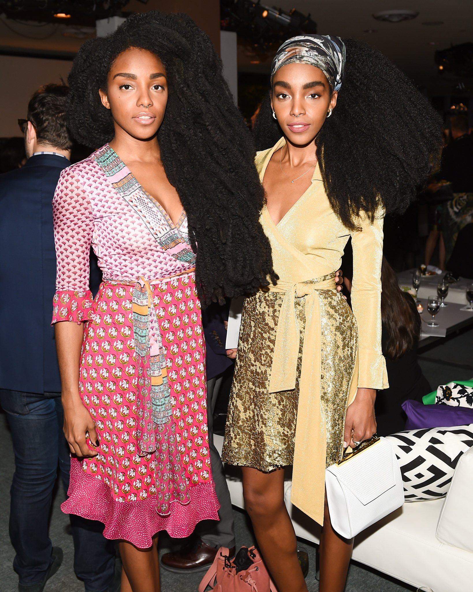DVF Diane von Furstenberg on X Sister sister tkwonder in the DVF Nieves wrap dress and Cipriana Quann in a custom FW14 wrap dress. DVFgirls https t 0ym5BHj3r7 X