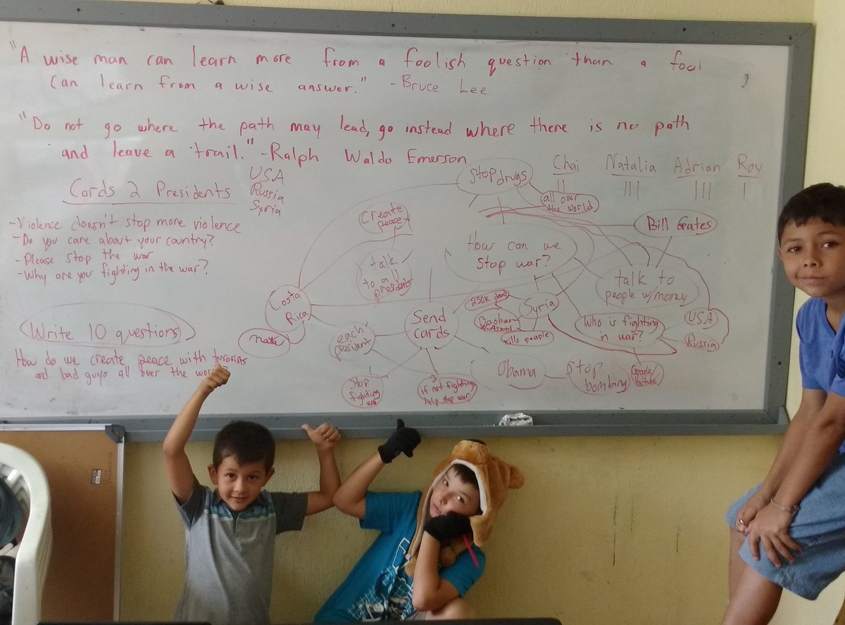 krutledge711's tweet photo. Kids in Monteverde, Costa Rica want to stop war by writing cards to every president @afsc_org #Quaker #whoprofits https://t.co/7tCr9QKBZ3
