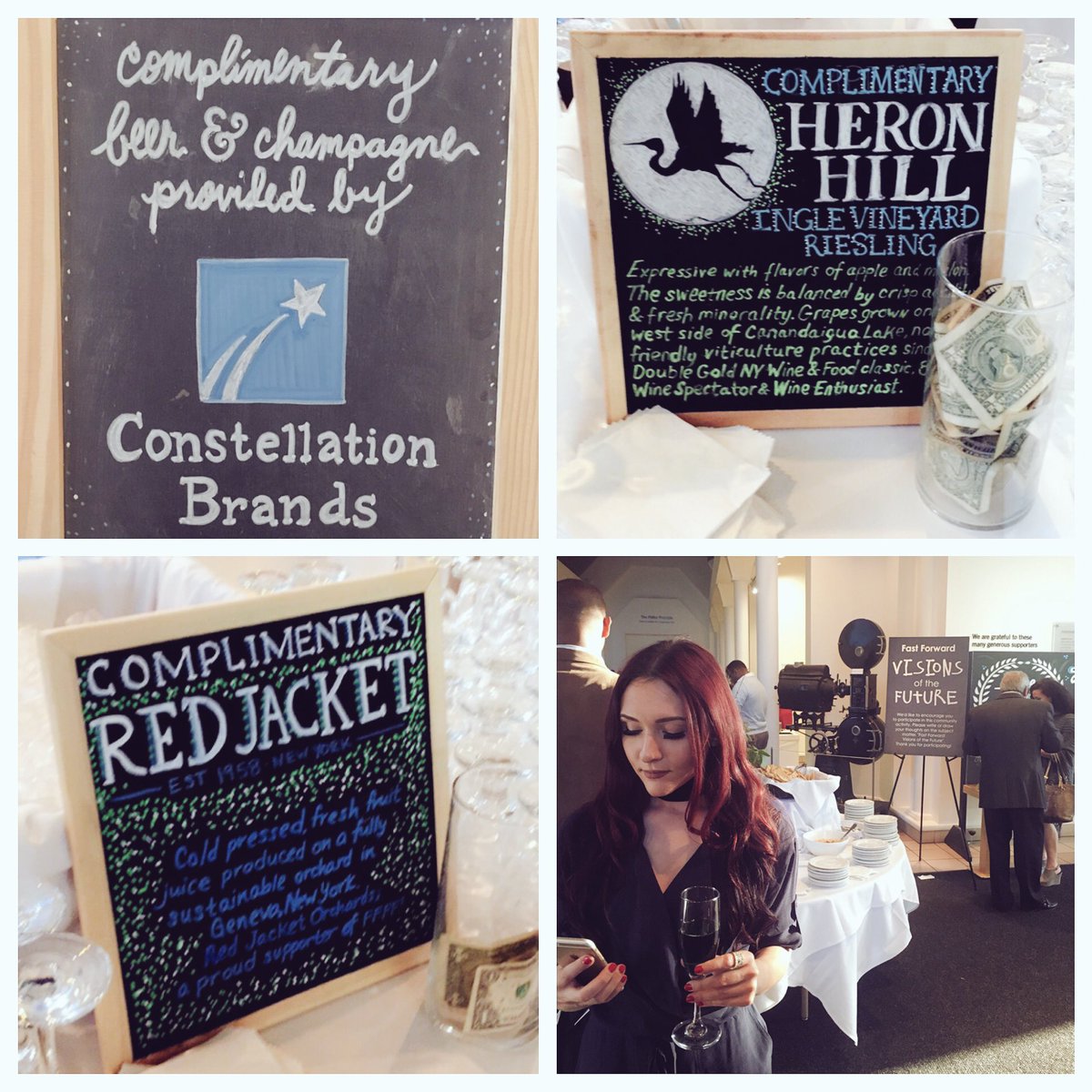 yelpROC's tweet image. Complimentary bevs - sipping the vino 🍷 thanks @HeronHillWinery @redjacketny @CBrandsCareers #fastforwardroc