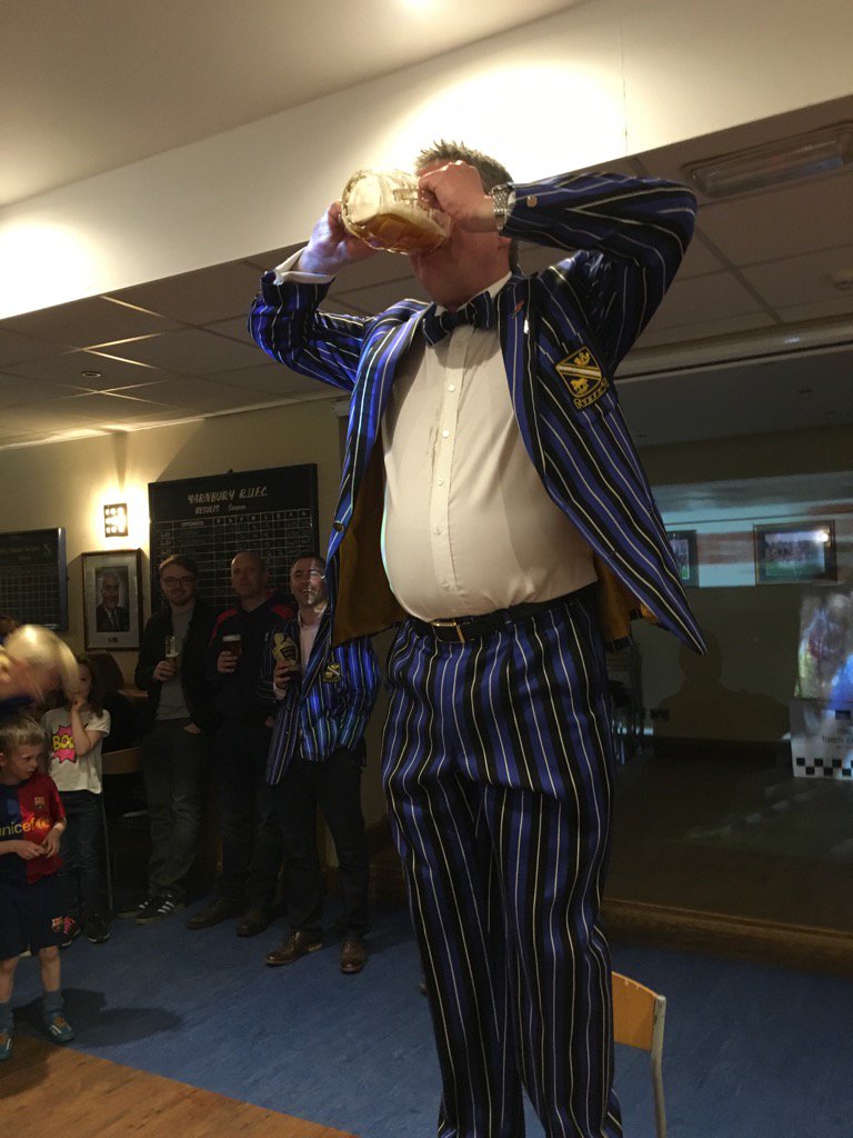 ChrisE's tweet photo. Mr @YarnburyRFC  Chairman shows how it's done .... https://t.co/r1mH8stMb6