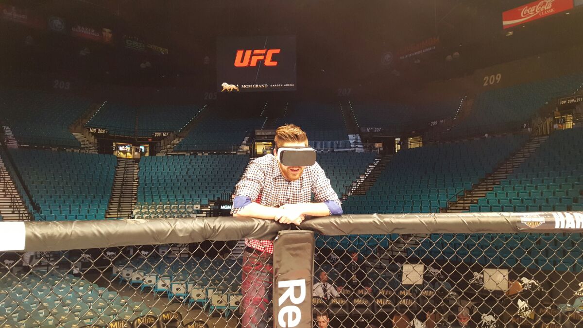 Best Seat in the Arena !! #UFC197 #VR