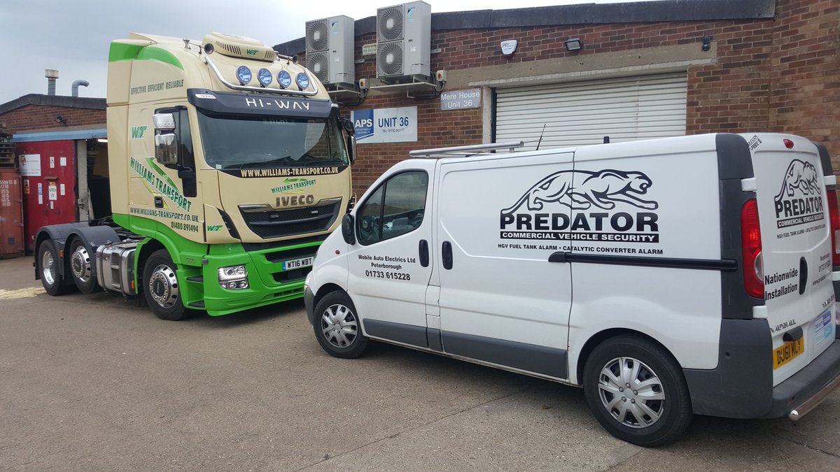 Predator Fuel tank security system installed to a new Iveco today <a href="/williamstrans/">R.D.Williams & Sons Ltd</a>
