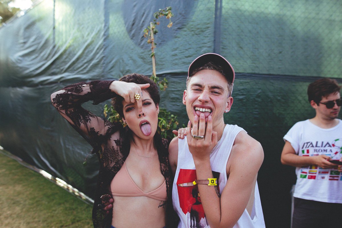 halsey's tweet image. quick be cute @alexander_olly 📷: @DonsLens