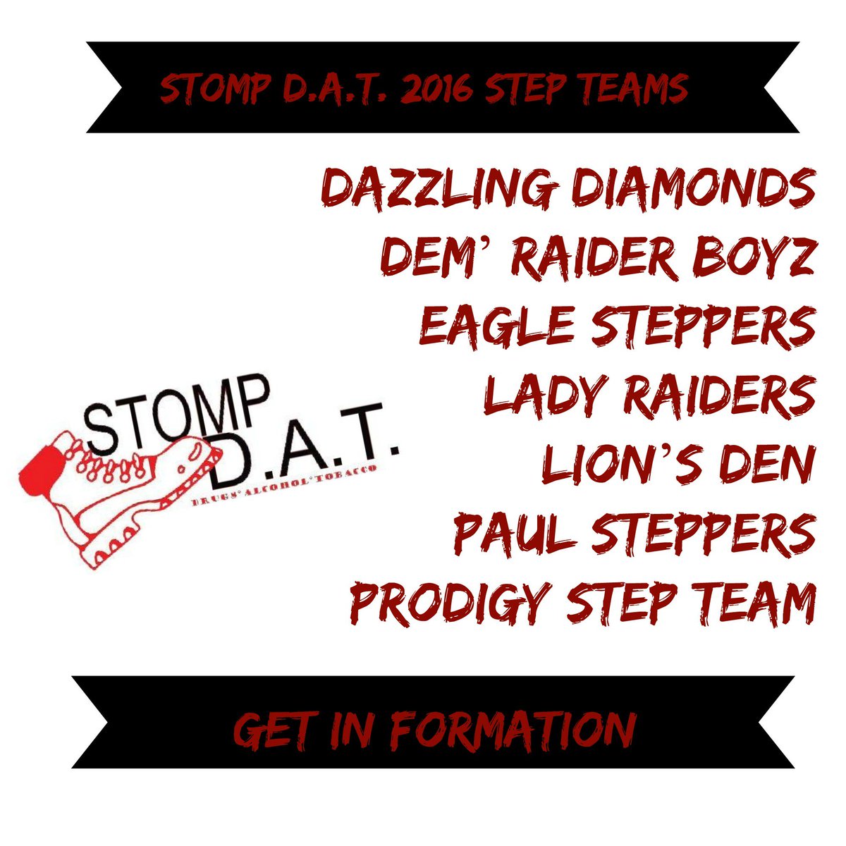 stompdat's tweet photo. Sound the ⏰!!! Time for #STOMPDAT2016 to start! Are you here? Retweet this tweet &amp; let us know you are in the HOUSE! https://t.co/WaTX3FEmq9