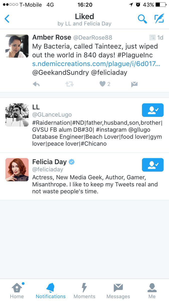 darkrompingowl's tweet image. When it takes you THIS LONG to realize that @feliciaday liked your Tweet... #winningfail for me!! 👍🏻