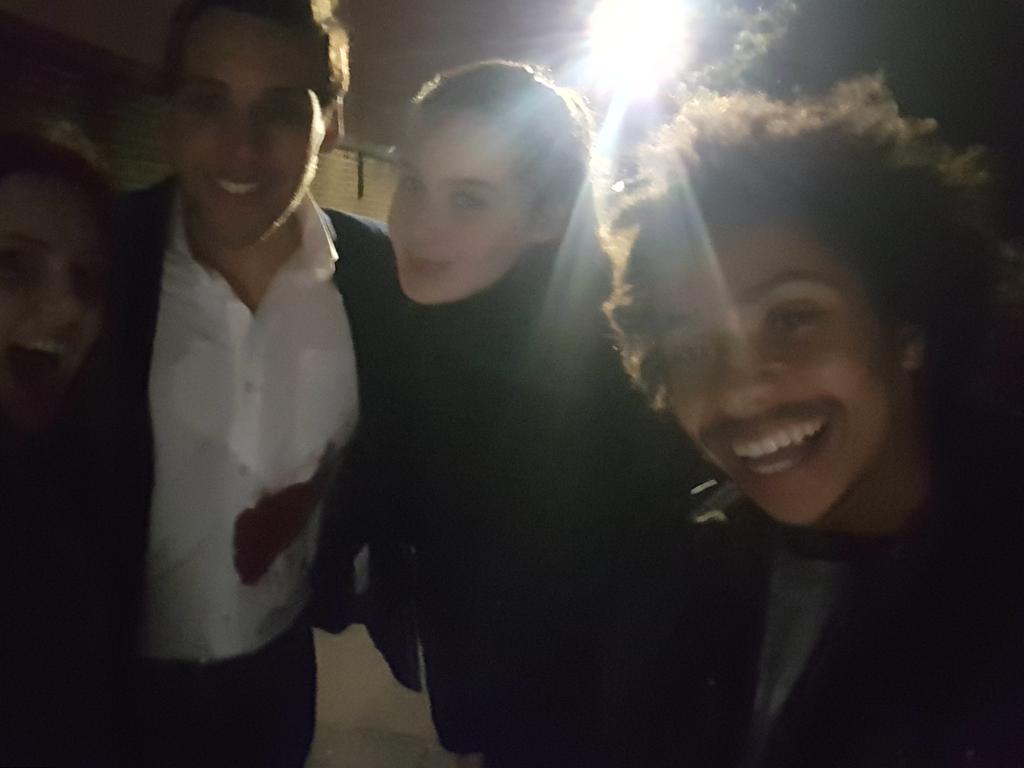 cooke_jules's tweet photo. Couple of shots from set the other night! #actor #filming #lovemyjob #actionmovie https://t.co/8PukhY0XJi