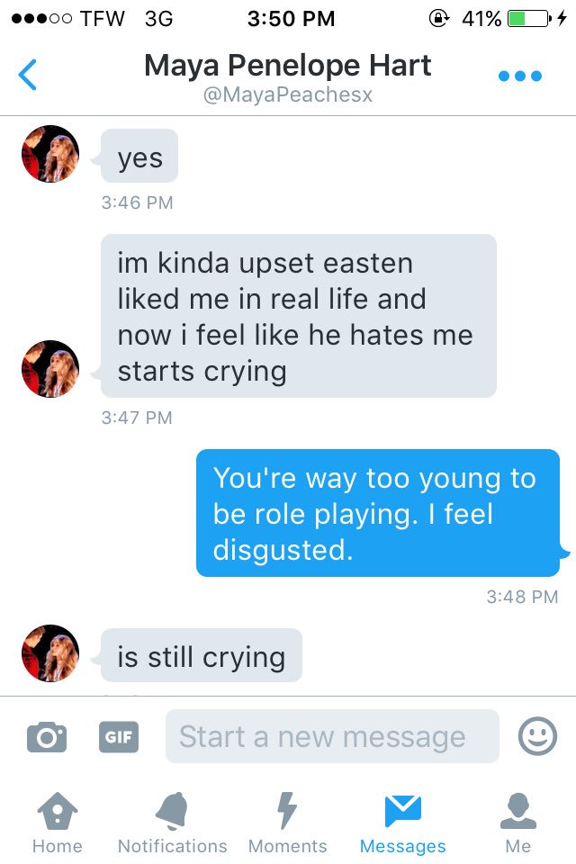 MadeOfPerfect's tweet photo. ||@MayaPeachesx #Blocked. Don't hop in my DMs. Read my tweets first, I am obviously mated to @WeirdLilBird. https://t.co/NigU83eZSD