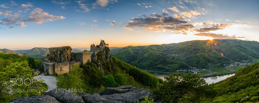 Aggstein Panorama by guentherreissner #photo