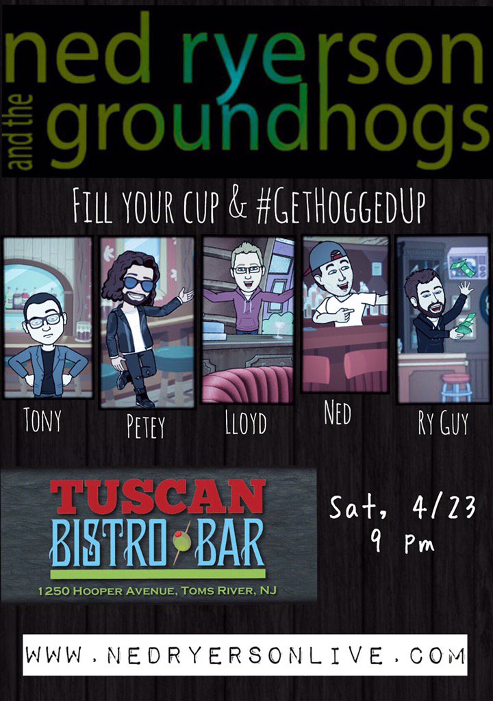 TONITE! Giveaways, Trivia, Live Tweets on Screen, A Date w/ Our Bassist, Booze, &amp; Music #GetHoggedUp <a href="/TuscanHouseNJ/">Tuscan House</a>