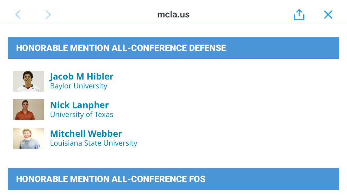 Congrats to our senior defenseman and captain Jacob Hibler on earning <a href="/LSALacrosse/">Lone Star Alliance</a> Honorable Mention All-Conference!
