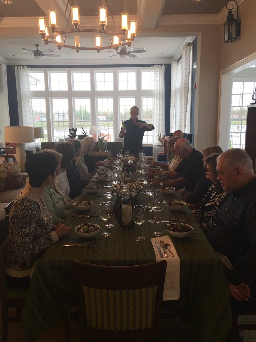 Dinner for 14! Paul Cullen describes the salad portion of the Tune Your Palate dinner party at Millville By The Sea