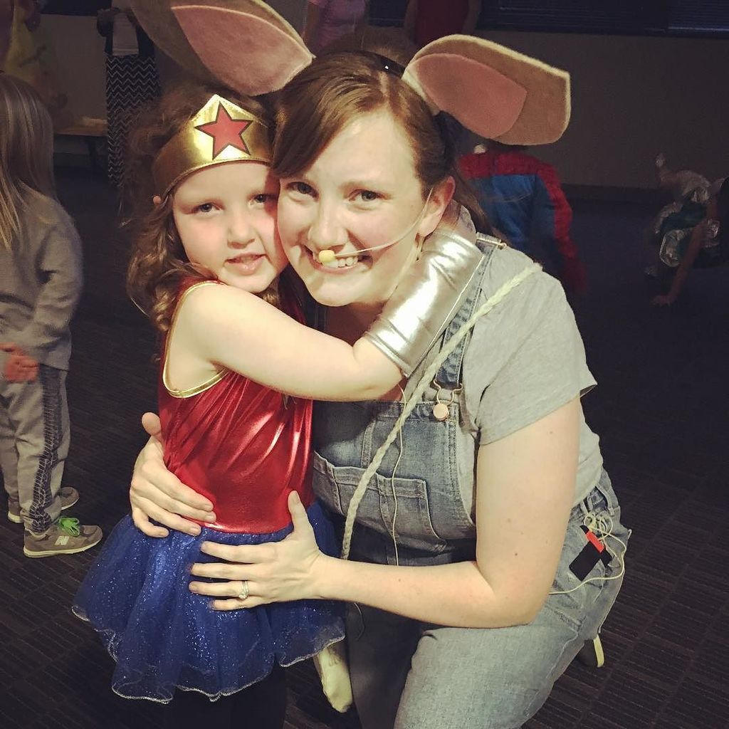 cmfish's tweet photo. Fun night with my girl. #addybear #storybookball2016 #wonderwoman #ifyougiveamouseacookie https://t.co/zhNihvmTqe https://t.co/RcjBiErJqT