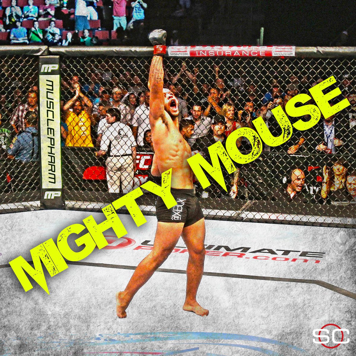 SportsCenter's tweet photo. Demetrious Johnson defeats Henry Cejudo by 1st-round TKO, his 2nd 1st-round finish in UFC and 9th of his career. https://t.co/gVPjtsotj1