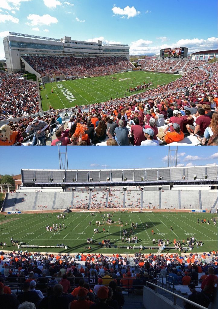 gagecdot's tweet image. Virginia Tech vs UVA Spring Game's.. Where would you rather play? #Hokies