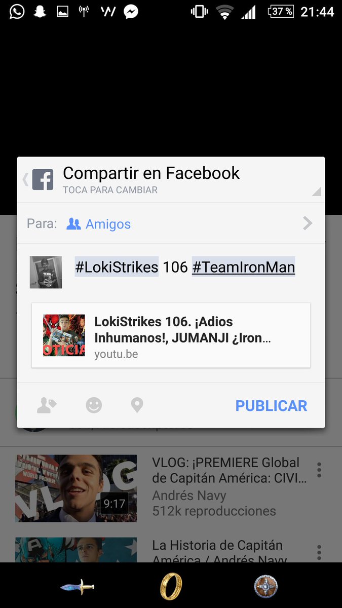 Just__dancer's tweet photo. @AndresNavyz participó en el concurso,  soy #TeamIronMan #LokiStrikes https://t.co/FQ0er4Xnti
