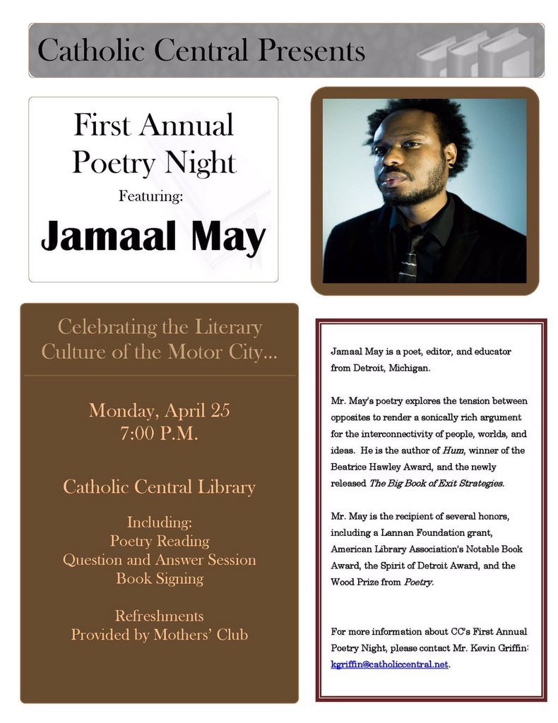 Be there! #PoetryNightWithGriffandJamaal