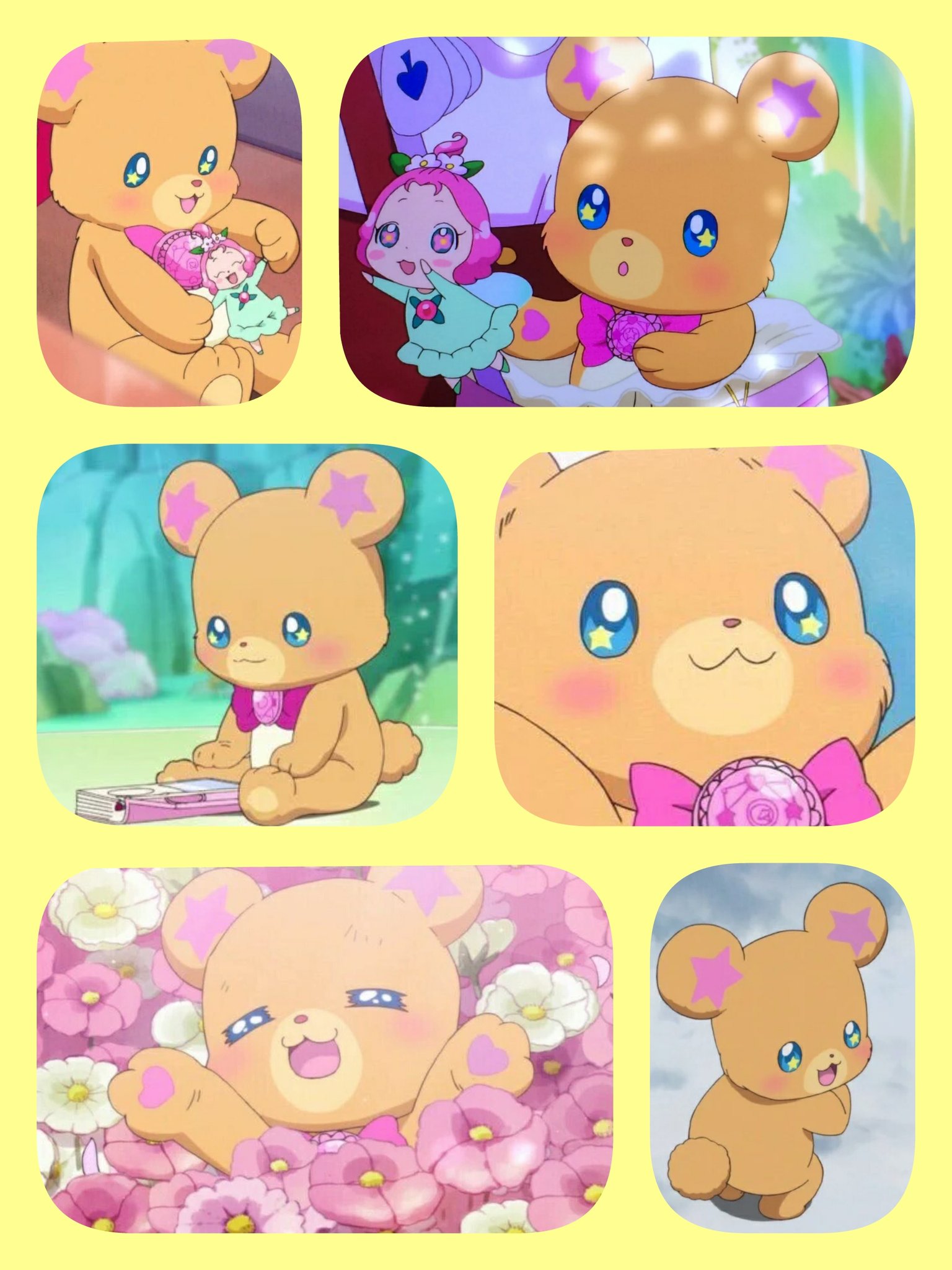 あおいまる モフルンがかわいすぎる たぶん熊キャラ界で一番かわいい 友達らしき妖精っぽい子もすげーかわいい なぜか同年代のママはみんなモフルンを知っている プリキュアとはなんぞ T Co Nmatp9ozrb Twitter