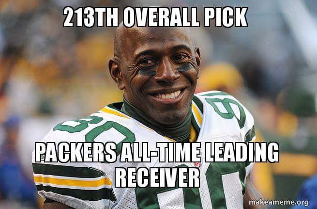 Donald_Driver80's tweet image. With the 213th overall pick the @packers select Donald Driver out of @AlcornStateU @BRAVESSPORTS